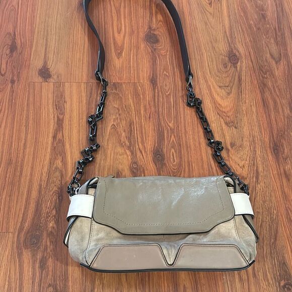 Rag & Bone tan and black chain handbag - Picture 2 of 10